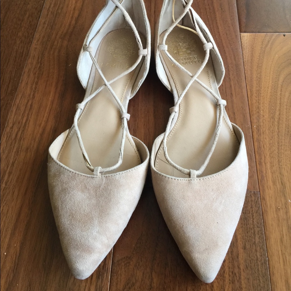 Vince Camuto Lace Up Flats size 8.5